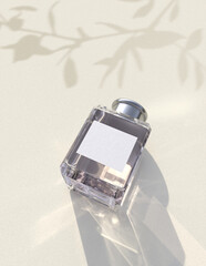 Premium Perfume Mockup File with Simple and Stylish Background. Cosmetic Mockup.