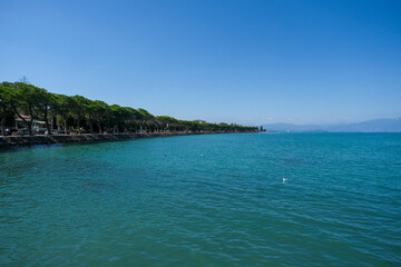 overview of Sirmione from Lake Garda
