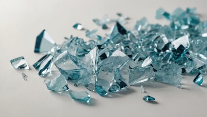broken glass, fragments