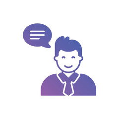 Gradient Color Consulting vector icon