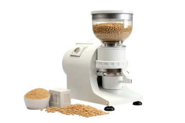 White Food Vending Machine Dispensing Snacks. On a White or Clear Surface PNG Transparent Background.