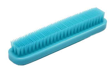 Blue Brush on White Background. On a White or Clear Surface PNG Transparent Background.