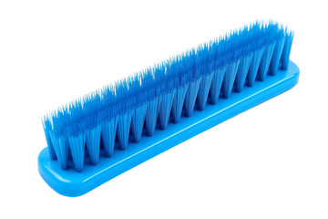 Blue Brush With Long Bristles on White Background. On a White or Clear Surface PNG Transparent Background.
