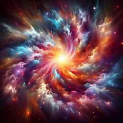 The Big Bang, colourful illustration