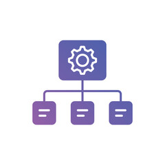 Gradient Color Sitemap vector icon
