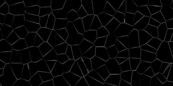 Black crystalized broken glass effect abstract vector tiles design background for desktop