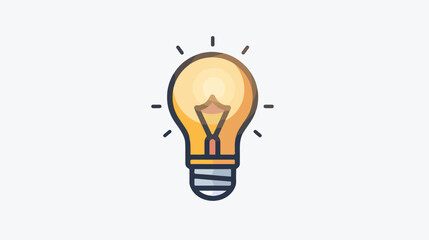 Smart lightbulb line icon. Cartoon of Smart lightbulb