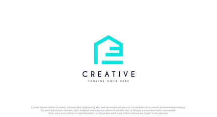 House with Elevate logo design vector inspiration.
