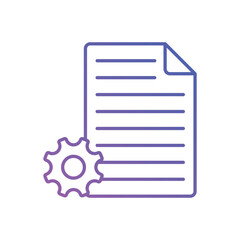 Gradient Color Content Management vector icon