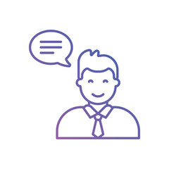 Gradient Color Consulting vector icon