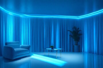 Blue room, Light style background