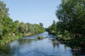 Obraz premium Rivière de L'Eure en Normandie