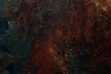 Obraz na płótnie Canvas Dark rich color oil painting abstract texture for background