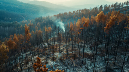 ecological disaster, burning forest
