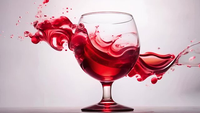 こぼれる赤ワイン,Generative AI 