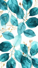 Arrangement abstract watercolor tropical exotic flowers pattern. Modern tropic panel background. Floral pattern. Trendy abstract arrangements with green tropical lines plants, spray, leaves