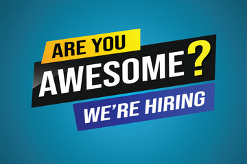 Are you awesome word concept vector illustration  and 3d style, landing page, template, ui, web, mobile app, poster, banner, flyer, background, gift card, coupon, label, wallpaper

