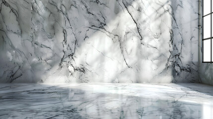 Studio background,Marble texture surface wall with sunlight on glossy floor,Backdrop Grey nature granite room display with ceramic counter,Backdrop Banner for Cosmetic,Spa Product present,Promotion