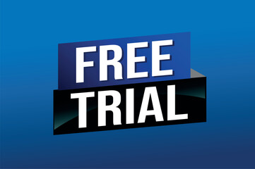 free trial poster banner graphic design icon logo sign symbol social media website coupon

