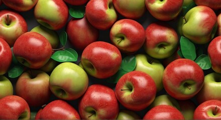 Apples pattern repeat background
