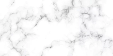 Deurstickers Natural white marble texture. Abstract floor tiles pattern texture background. © Aquarium