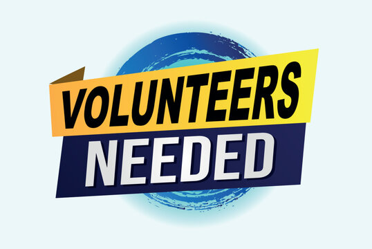 volunteers needed poster banner graphic design icon logo sign symbol social media website coupon

