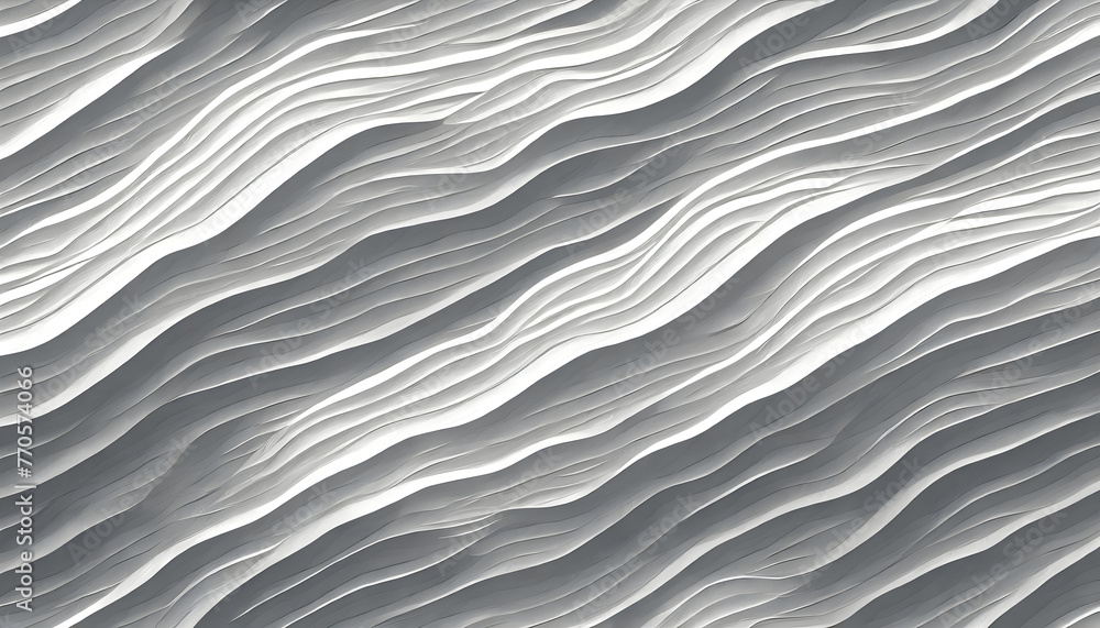 Aufkleber white seamless wave texture pattern background. generative ai.