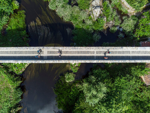 Puente de Furelos. Puente medieval situado en Melide (A Coru&ntilde;a) que forma parte del Camino de Santiago