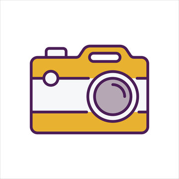 Camera  icon editable stock vector