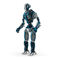 Advanced Realistic Robot 3D Model PNG - A Glimpse into the Future of AI and Robotics Technology