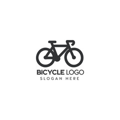 Simplistic Black Bicycle Logo Design for Cycling Brand Identity