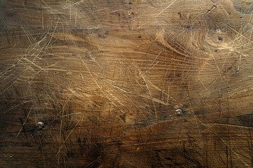 An old wooden surface with scratches - obrazy, fototapety, plakaty