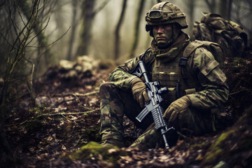 Obraz premium camouflage soldier, camouflage wallpaper war soldier fighting, war soldier fighting soldier, war