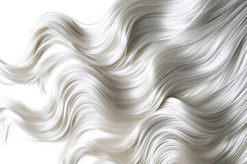 White hair texture