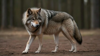 Obraz premium gray wolf lupus