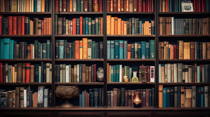 Bookshelf wallpaper, books, bookshelf,  library, reading books walllpaper, knowledge