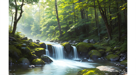 waterfall in the forest