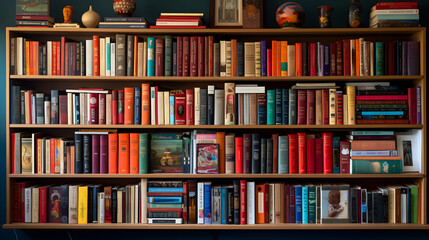 Bookshelf wallpaper, books, bookshelf,  library, reading books walllpaper, knowledge