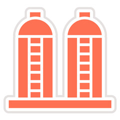 Silo Vector Icon Design Illustration