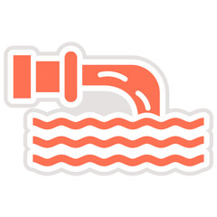 Waste water Vector Icon Design Illustration