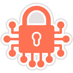 Lock Vector Icon Design Illustration