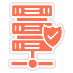 Database Vector Icon Design Illustration