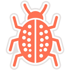 Bug Vector Icon Design Illustration