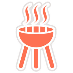 Barbecue Vector Icon Design Illustration