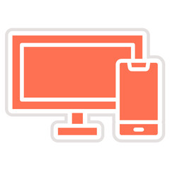 Responsive Vector Icon Design Illustration