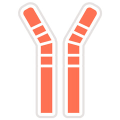 Straws Vector Icon Design Illustration