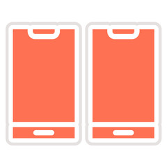 Mobile phones Vector Icon Design Illustration