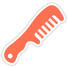 Hair comb Vector Icon Design Illustration