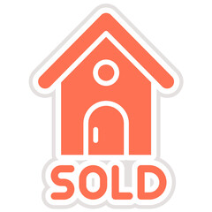 Sold Vector Icon Design Illustration