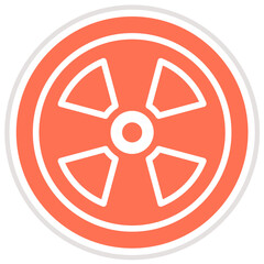 Obraz premium Nuclear Vector Icon Design Illustration